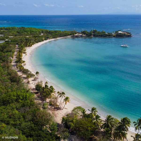 Plage de Sainte-Anne, Martinique - photographie par drone réalisée par ©Vilondis