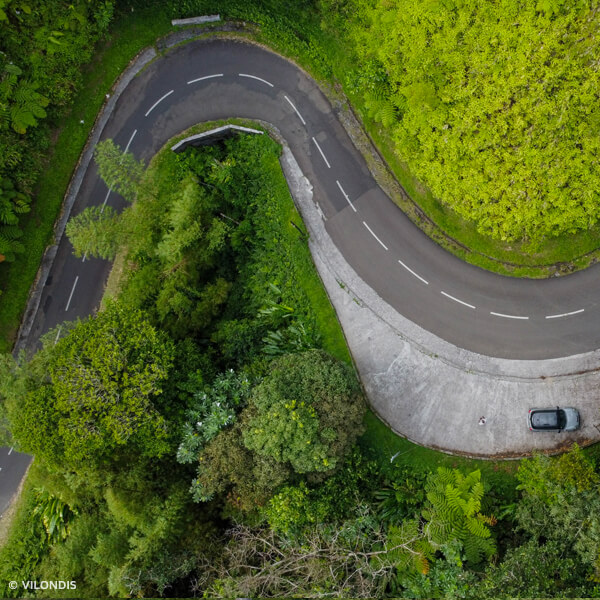 Montagne pelée, Martinique - photographie par drone réalisée par ©Vilondis