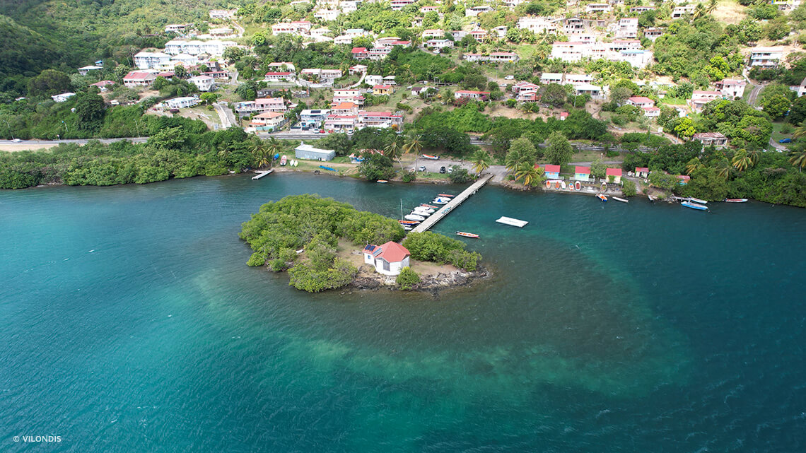 Le Marin, Martinique, photo par drone ©Vilondis
