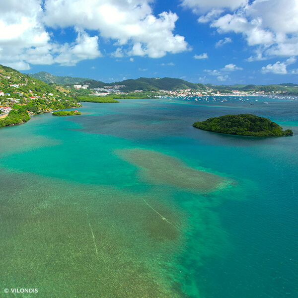 Le Marin, Martinique, photo par drone ©Vilondis